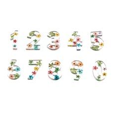 Resin Floral Numbers from Hope Education